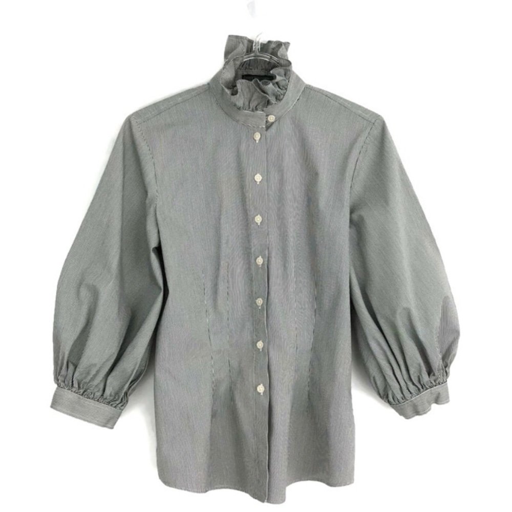 Lauren Ralph Lauren Victorian Ruffle Blouse XS